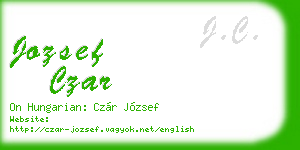 jozsef czar business card